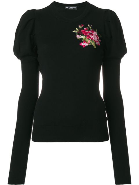 dolce and gabbana floral sweater