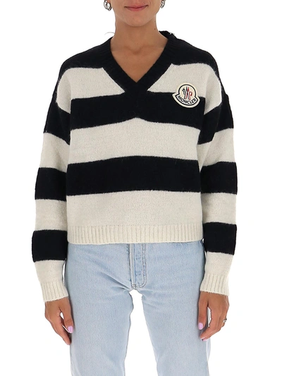 Moncler Striped V In Multi