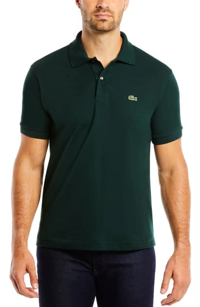 Lacoste L1212 Regular Fit Pique Polo In Sinople