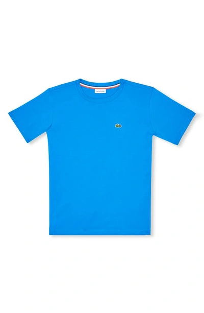 Lacoste Kids' Cotton T-shirt In Ultramarine
