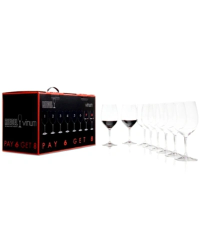 Riedel Vinum Bordeaux Wine Glasses 8 Piece Value Set