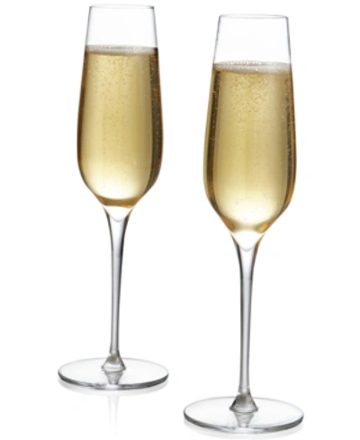 Nambe Vie Champagne Flutes, Set Of 2