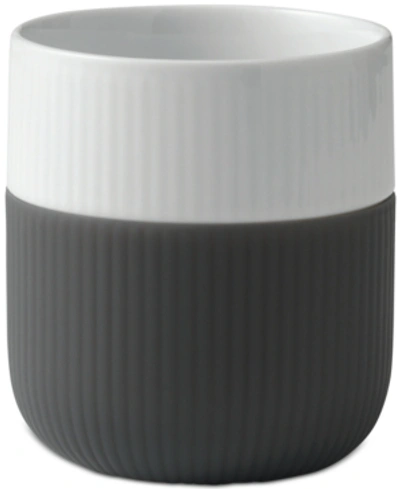 Royal Copenhagen Anthracite Fluted Contrast Mug In Two-tone