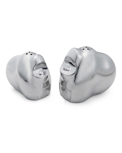 Nambe Savanna Gorilla 2-pc. Salt & Pepper Shaker Set In Silver