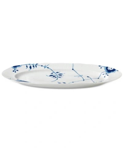 Royal Copenhagen Blue Fluted Mega Fish Platter In Multi