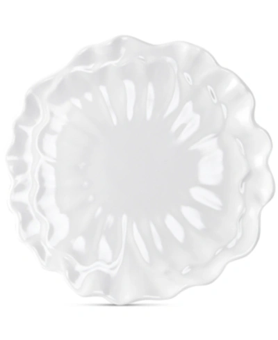 Q Squared Peony 11" Melamine Dinner Plates, Set Of 4
