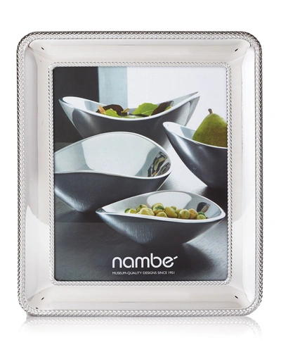 Nambe Braided 8" X 10" Picture Frame In Chrome Plate