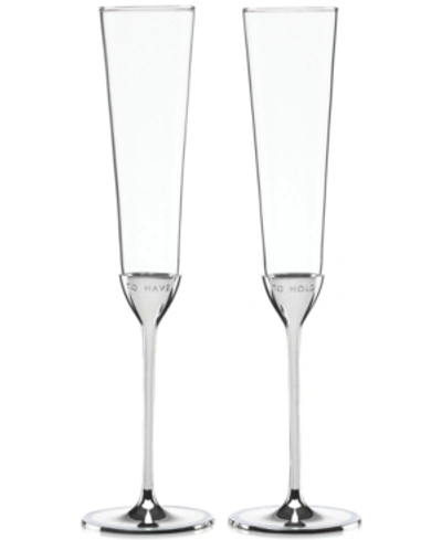 Kate Spade New York Take The Cake Toasting Flutes In No Color