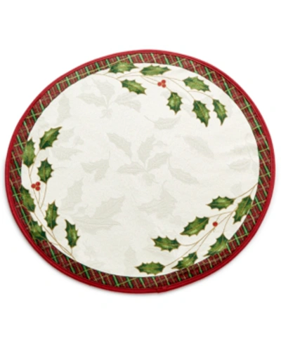 Lenox Table Linens, Holiday Nouveau Round Placemat In Multi