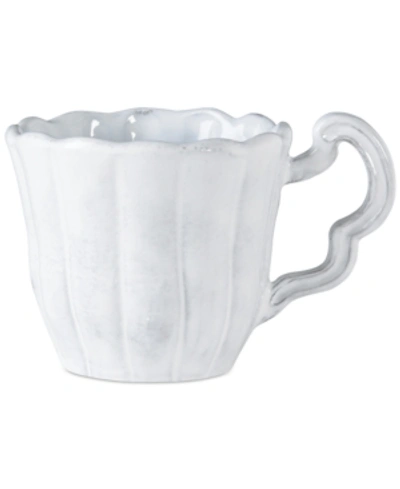 Vietri Incanto Scallop Mug In White