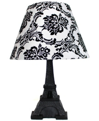 All The Rages Simple Designs Eiffel Tower Paris Lamp With Shade In White