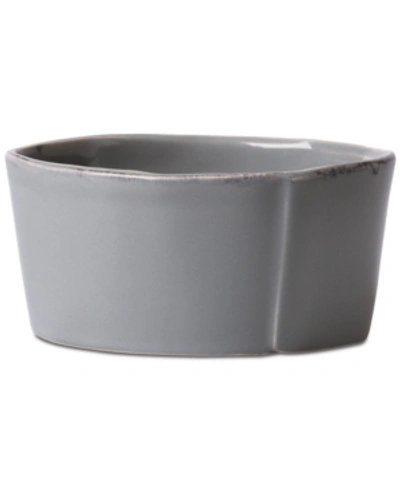 Vietri Lastra Collection Condiment Bowl In Gray