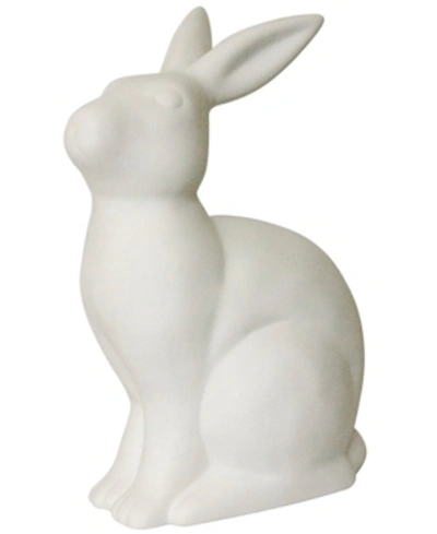 All The Rages Simple Designs Porcelain Bunny Rabbit Shaped Animal Light Table Lamp In White