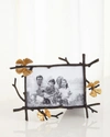 Michael Aram Butterfly Ginkgo 5" X 7" Picture Frame In Silver/gold
