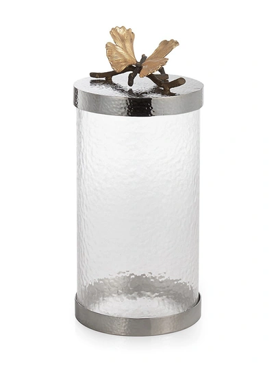 Michael Aram Butterfly Ginkgo Medium Kitchen Canister In Clear