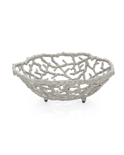Michael Aram Ocean Reef Bread Basket In Silver
