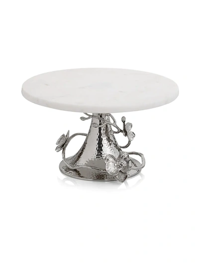 Michael Aram White Orchid Marble Cake Stand