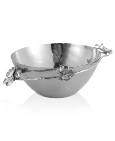 Michael Aram White Orchid Medium Serving Bowl In Silver