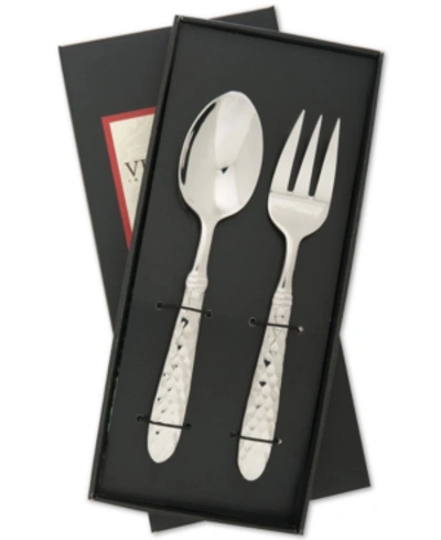 Vietri Martellato 2-piece Serving Set In Grey