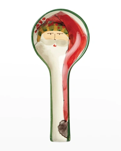 Vietri Old St. Nick Spoon Rest In Multicolor