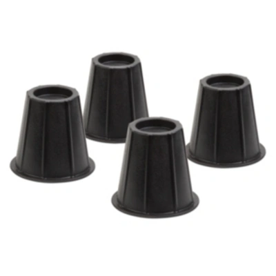 Honey Can Do 6" Round Bed Risers, Set Of 4 In Black