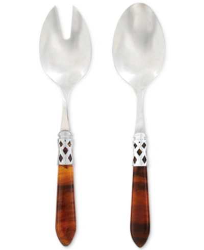 Vietri Aladdin Brilliant 2-pc. Salad Server Set In Brown