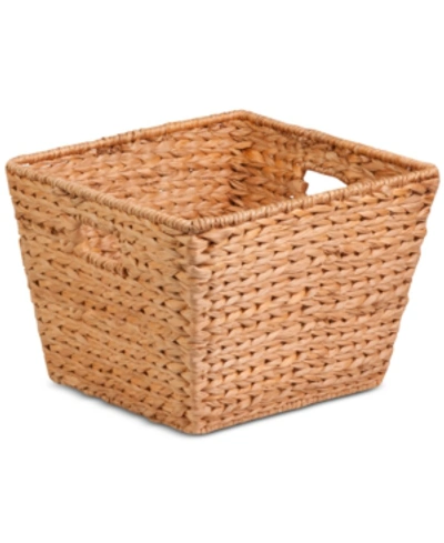 Honey Can Do Honey-can-do Tall Square Water Hyacinth Basket In Natural