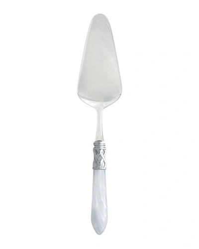 Vietri Aladdin Brilliant White Pastry Server