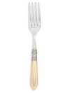 Vietri Aladdin Antique Aqua Serving Fork In Ivory/cream