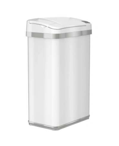 Halo Itouchless 4 Gallon White Steel Touchless Trash Can With Deodorizer & Fragrance