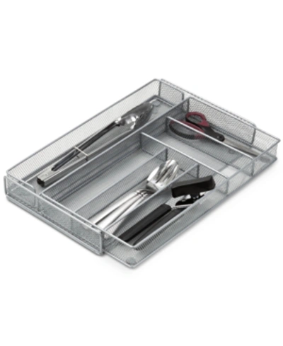 Honey Can Do Expandable Flatware Drawer Organizer In Gray