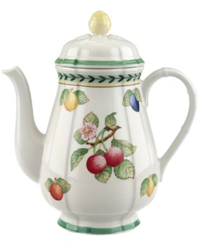 Villeroy & Boch French Garden Coffee Pot, Premium Porcelain In Fleurence