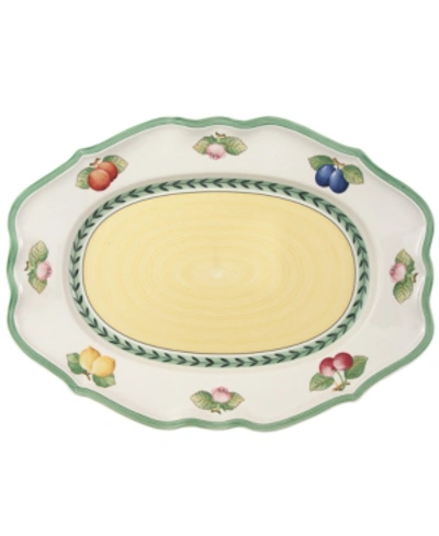 Villeroy & Boch French Garden Large Oval Platter, Premium Porcelain In Fleurence