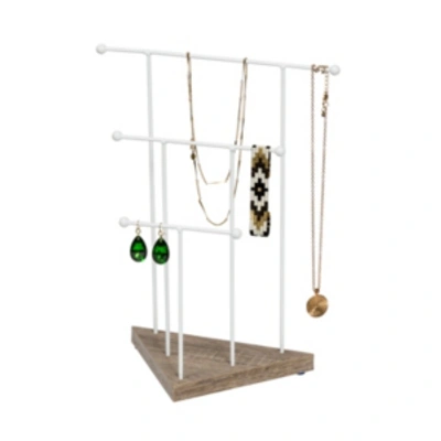 Honey Can Do 3-tier Jewelry Stand In White