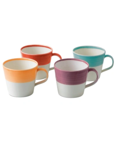 Royal Doulton Dinnerware, Set Of 4 1815 Bright Mugs