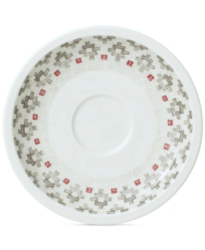Villeroy & Boch Artesano Montagne Espresso Cup Saucer In White