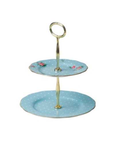 Royal Albert Polka Blue Cake Stand