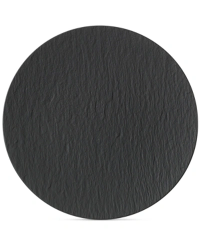 Villeroy & Boch Manufacture Rock Pizza/buffet Plate In Black