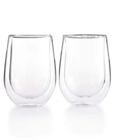 J.a. Henckels Zwilling  Sorrento Double Wall Stemless Red Wine Glasses, Set Of 2