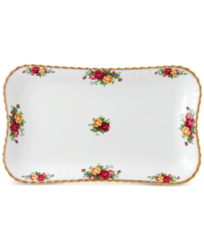 Royal Albert Old Country Roses Tray In White