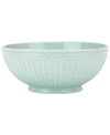 Lenox French Perle Groove Collection Ice Blue Serving Bowl