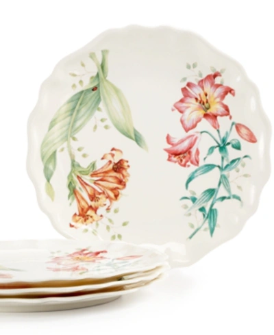 Lenox Butterfly Meadow Set Of 4 Melamine Salad Plates