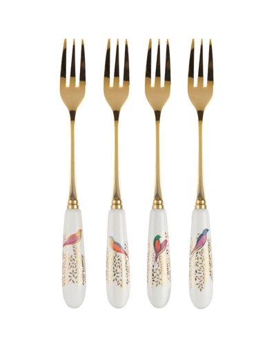 Portmeirion Chelsea Collection Set Of 4 Pastry Forks In White