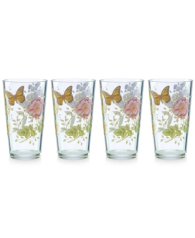 Lenox Butterfly Meadow Collection Acrylic Highball Glasses, Set Of 4