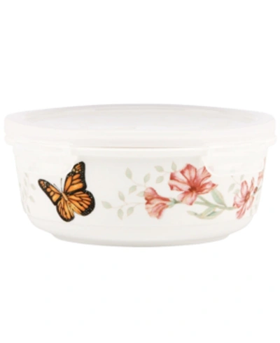 Lenox Butterfly Meadow Serving And Storage Bowl With Lid In White