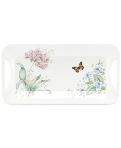 Lenox Butterfly Meadow Melamine Hors D'oeuvre Tray In White