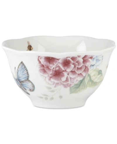 Lenox Butterfly Meadow Hydrangea Rice Bowl In White