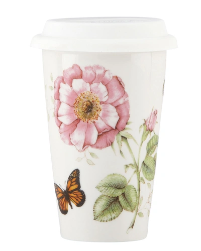 Lenox Travel Mug, Butterfly Meadow Thermal Travel Mug 10 oz In Multi