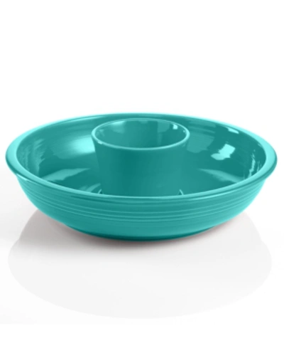 Fiesta Turquoise Chip And Dip Set