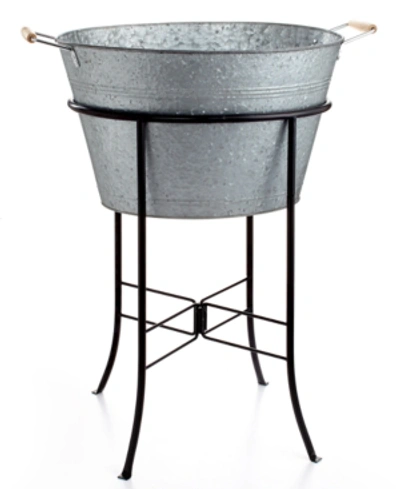 Artland Masonware Galvanized Tin Party Tub With Stand
